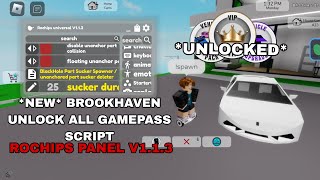 NEW Brookhaven Unlock All Gamepass Script  Be Rich 🤑 FluxusHydrogenDeltaArceus X Mobile [upl. by Nahsar994]