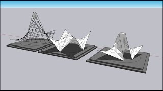 Paraboloide Hiperbólica desde SketchUp [upl. by Simonne889]