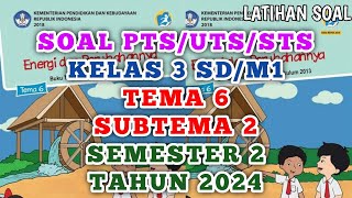 Soal Tematik Kelas 3 SD Tema 6 Subtema 2 Tumbuhan Sahabatku dan Kunci Jawaban [upl. by Akiem]