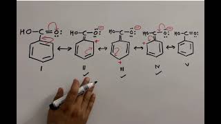 Resonance in Benzoic acid  why Benzoic acid meta directing [upl. by Darrej]