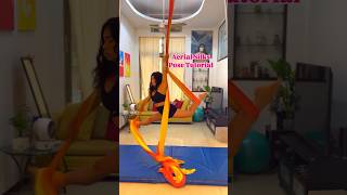 Belay split on Aerial Silks 🌷 aerialsilks aerialsilkstricks [upl. by Mroz787]