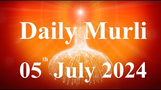 Daily Murli English 5 July 2024daily English murlimurli in EnglishEnglish murli todayMurli [upl. by Sivaj273]