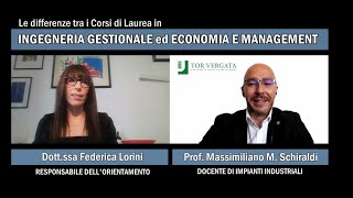 Ingegneria Gestionale vs Economia e Management [upl. by Ylas]