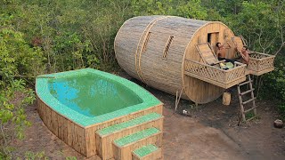 48Day Complete Most Modern Bamboo Villa With Bamboo Swimming Pools [upl. by Hesketh]