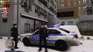 GTA IV  LCPDFR 11🚔  LCPDNYPD  Winter Patrol  Wanted Suspects on the Run  4K [upl. by Kutchins325]