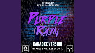 When Doves Cry From quotPurple Rainquot Karaoke Version [upl. by Serolod]