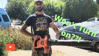 Free Finds Repairing An Electric Leaf Blower [upl. by Airotkciv789]