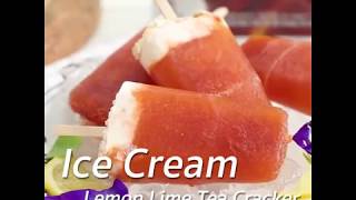 Ranong Tea 3in1 Ice cream lemon lime tea cracker [upl. by Reich700]