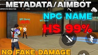 No Fake Damage Drag Headshot Npc Name Config File  Free Fire Npc Name Config File [upl. by Yanahc]