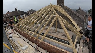 Traditional Hipped Roof On A 2 Story Extension [upl. by Yrannav176]