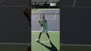 Forehand Compilation  Alexander Zverev Slow Motion Back View 1 Shorts [upl. by Nalyorf]