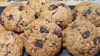 Cookies aux flocons davoine sans sucre Healthy oatmeal cookies [upl. by Yruoc394]