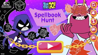 Teen Titans Go Spell Book Hunt Cartoon Network Games [upl. by Dorothi]