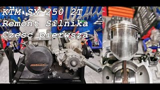 KTM SX 250 2T remont silnika Część pierwsza [upl. by Mccready]