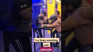 1 vs 2 man arm wrestling Levan armwrestling shorts trending propanjaleague motivation [upl. by Reibaj]