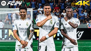 FC 24  Real Madrid vs Atalanta Ft Mbappe Bellingham Vini jr  UEFA Super Cup Final 2024  4K [upl. by Aggappora]