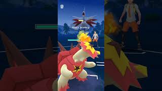 Turtonator burned them all 🔥 turtonator pokemongo gobattleleague [upl. by Falo53]