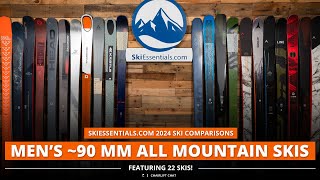 2024 Mens 90 mm AllMountain Ski Comparison with SkiEssentialscom [upl. by Ahders]