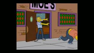 Barney Getting Thrown Out of Moes Simpsons Meme Repeat [upl. by Anolla]