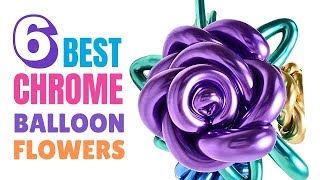 BEST Chrome Balloon Flower Tutorials  Next Level Balloon Flower Making [upl. by Airotkiv]