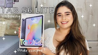 UNBOXING  TAB S6 Lite Samsung 128GB [upl. by Yroger]