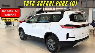 2024 Tata Safari Pure 0 Steller Frost Colour ❤️ Price amp Features  2024 Tata Safari  nitin ghule [upl. by Dieball]