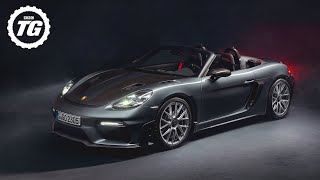 FIRST LOOK 493bhp Porsche 718 Spyder RS is the ultimate £123k Boxster  Top Gear [upl. by Nerred160]