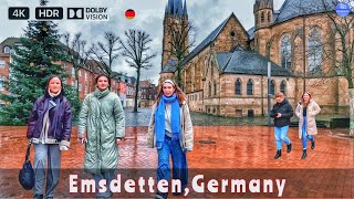 EmsdettenGermany  Tour in Emsdetten in der Innenstadt in 4k HDR [upl. by Ellery]