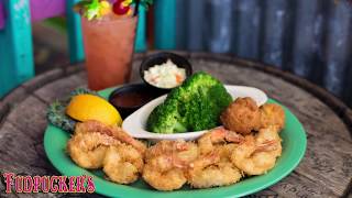 Hand Breaded Coconut Shrimp  Fudpuckers Restaurant Destin Florida [upl. by Marte586]