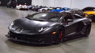 NewCar  Lamborghini Aventador SVJ Roadster SuperSport V12 Matte Black Wrap  Interior Exterior [upl. by Elaynad464]