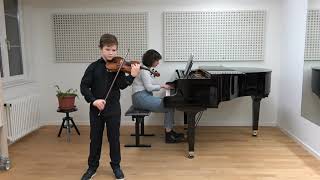 Nikita Koller performs 3rd mvt from Bériots Concerto no9 in A minor [upl. by Lleral]