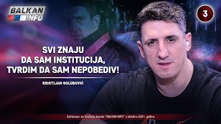 INTERVJU Kristijan Golubović  Svi znaju da sam institucija tvrdim da sam nepobediv 16102021 [upl. by Dagney]