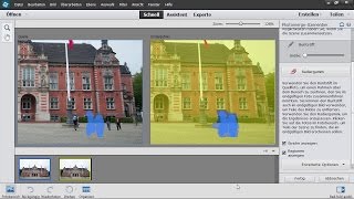 Szenenbereinigung Störende Bildelemente entfernen  Photoshop Elements 13 – Das umfassende Training [upl. by Erwin481]
