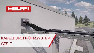 Hilti CFST Kabeldurchführsystem  Universelle Dichtungslösungen für Kabel [upl. by Aititil]