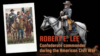 Painted miniature of Confederate general Robert E Lee [upl. by Amiaj155]