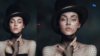 How to Create Crack Portrait  Photoshop [upl. by Earaj]