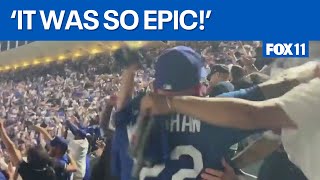 Fans react to Freddie Freemans World Series walkoff grand slam [upl. by Arden]