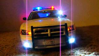 118 CDCR Dodge Charger Custom Diecast W Lights California Dept of Corrections [upl. by Akoyin]