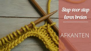 Je breiwerk afkanten [upl. by Eenad]