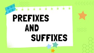 Prefixes and Suffixes  English Grammar  The Study Corner  prefixes suffixes grammar [upl. by Arad]