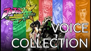 JoJos Bizarre Adventure All Star Battle Voice Collection [upl. by Aneehsat657]