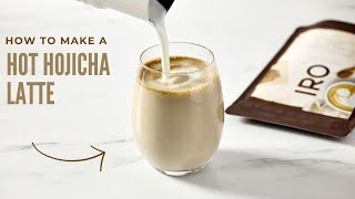 How to make a hot Hojicha Latte [upl. by Rahel987]