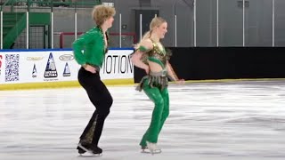 Annelise Stapert  Maxim Korotcov  Junior Dance RD  2025 Midwestern Sectional US Ice Dance Final [upl. by Bellda]