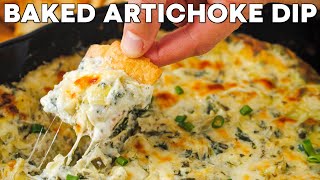 CrowdPleasing Baked Spinach Artichoke Dip  Quick amp Delicious Holiday Recipe [upl. by Krenek673]