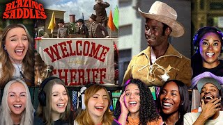 TOP quotThe SHERIFF is Nearquot Reactions Blazing Saddles 1974 Movie Reaction First Time Watching [upl. by Itoyj]