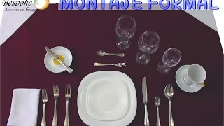 Montaje mesa formal Etiqueta para mesa [upl. by Onit721]