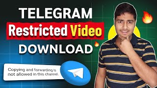 Telegram restricted content download  How to save restricted content in Telegram [upl. by Tonya]