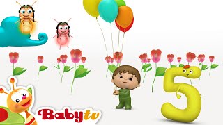 Numer Pięć i balon 🎈​5️⃣  Liczby i liczenie dla małych dzieci  Charlie i Cyferki BabyTVPL [upl. by Roane132]