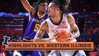 Western Illinois at Illinois  Highlights  Big Ten Basketball  Nov 24 2023 [upl. by Savill582]