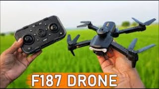 F187 Drone Camera Bangla Full Unboxing And Fiy Video 2024 [upl. by Anires]